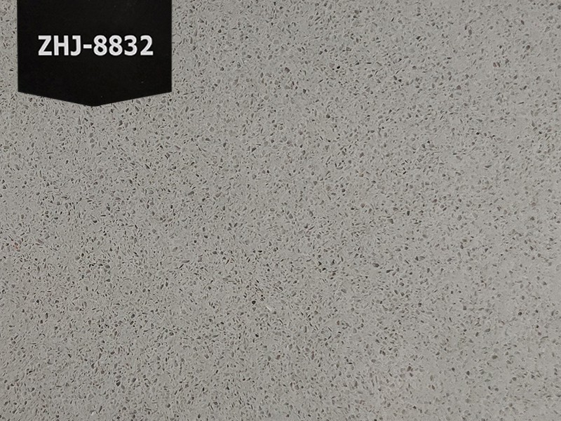 Placă de piatră cuarț de culoare gri cu cereale fine