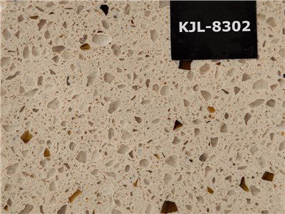 Placă de piatră cuarț cu cereale cu sticlă maro